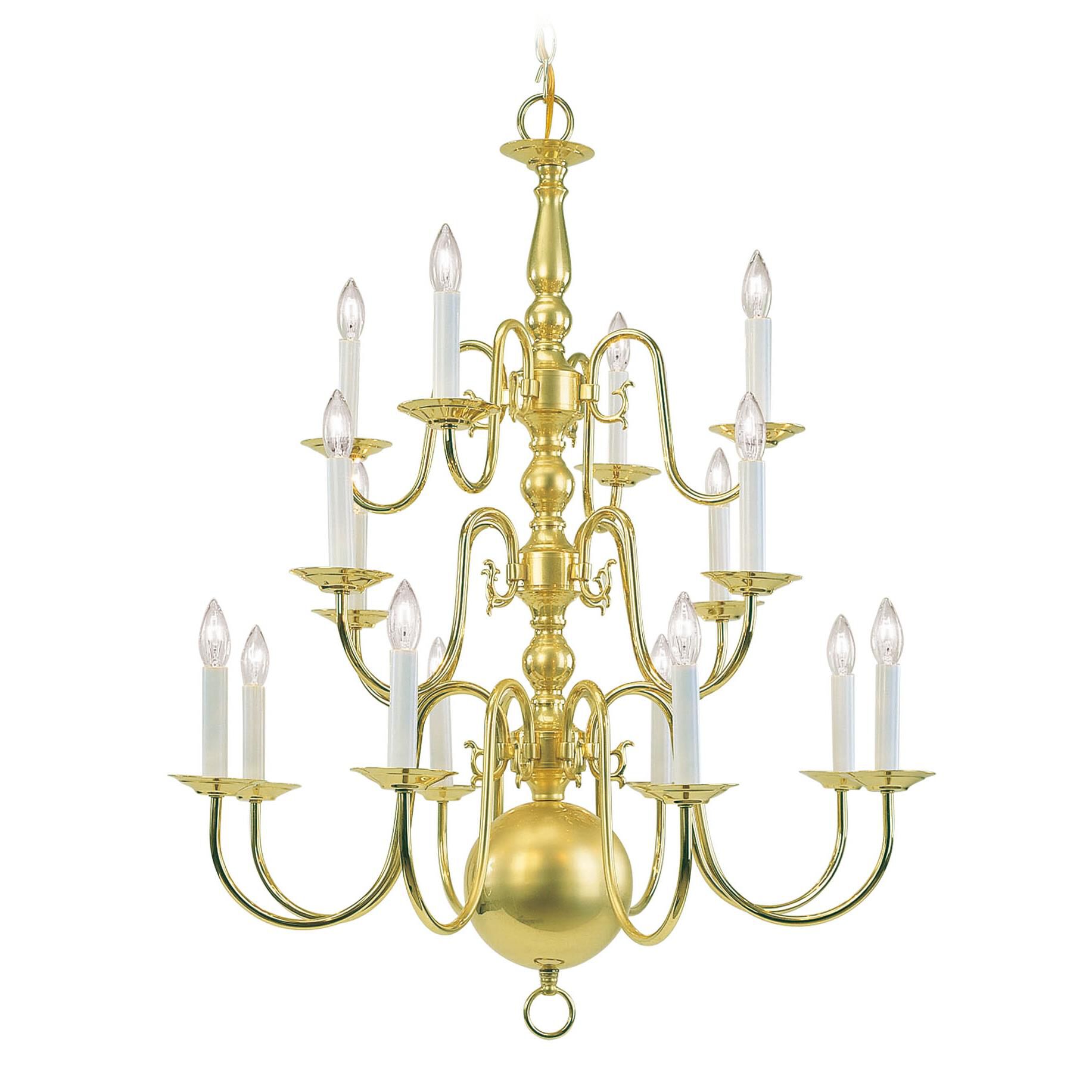 Williamsburgh 27 Inch 16 Light Chandelier by Livex Lighting